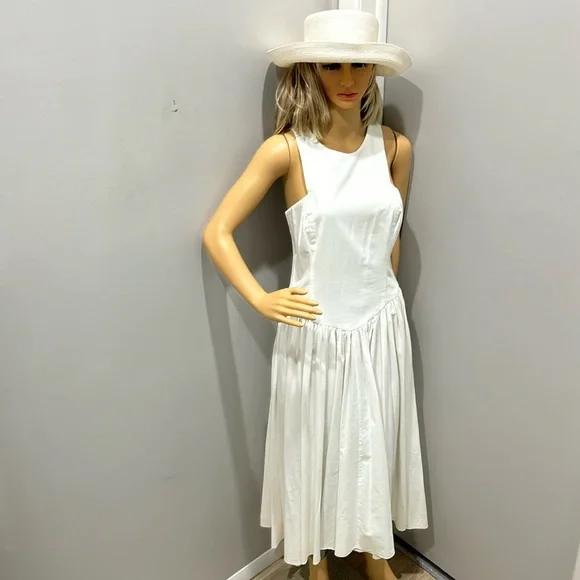 Beginnings | Dresses | Vintage 98s Beginnings Dress Company White Cotton  Elastic Sundress Size 910 | Poshmark